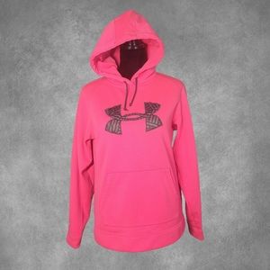 Bright Pink Under Armour Storm Coldgear Hoodie Limited Pink Ribbon Size Medium